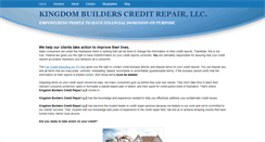 Desktop Screenshot of kingdombuilderscreditrepair.com